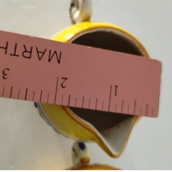 Italian Creamer and Sugar Bowl Set Floral Design Made in Italy Nonnas - Picture 7 of 8